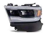 OE Style Full LED Headlight with DRL; Black Housing; Clear Lens; Driver Side (19-24 RAM 1500 w/ Factory Halogen Headlights)