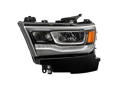 OE Style Full LED Headlight with DRL; Chrome Housing; Clear Lens; Driver Side (19-24 RAM 1500 w/ Factory Halogen Headlights)