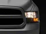 OE Style Headlight; Black Housing; Clear Lens; Driver Side (09-18 RAM 1500 w/ Factory Halogen Non-Projector Headlights)