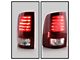 OE Style LED Tail Light; Chrome Housing; Dark Red Lens; Driver Side (13-18 RAM 1500 Sport)