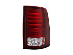 OE Style LED Tail Light; Chrome Housing; Dark Red Lens; Passenger Side (13-18 RAM 1500 Sport)