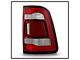 OE Style LED Tail Lights Chrome Housing; Red Clear Lens; Passenger Side (19-24 RAM 1500 Laramie, Limited, Longhorn w/o Factory Non-Blind Spot Tail Lights)