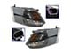 OE Style Quad Headlights; Black Housing; Clear Lens (13-18 RAM 1500 w/ Factory Halogen Quad Headlights)