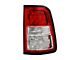 OE Style Tail Light; Chrome Housing; Red Clear Lens; Passenger Side (19-24 RAM 1500 Big Horn, Tradesman)