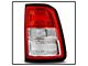 OE Style Tail Light; Chrome Housing; Red Clear Lens; Passenger Side (19-24 RAM 1500 Big Horn, Tradesman)