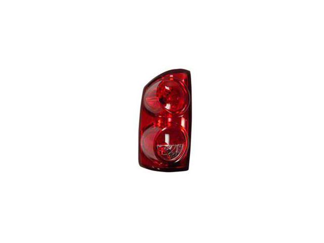 OE Certified Replacement Tail Light; Chrome Housing; Red/Clear Lens; Driver Side (07-08 RAM 1500)