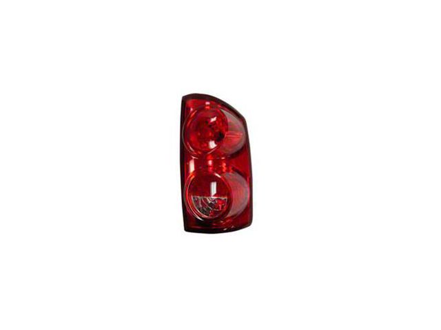 OE Certified Replacement Tail Light; Chrome Housing; Red/Clear Lens; Passenger Side (07-08 RAM 1500)