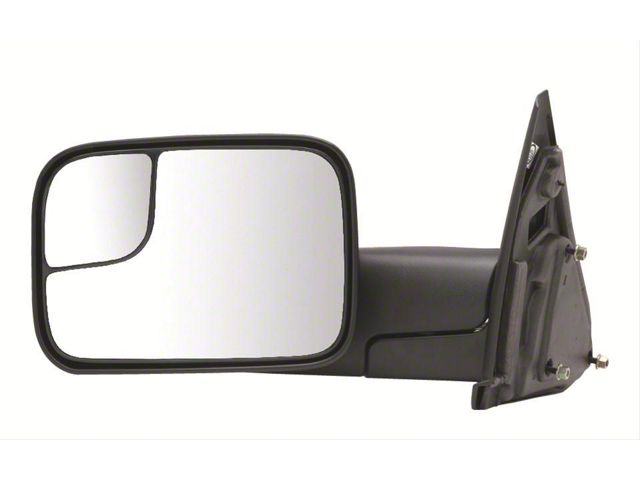 OEM Style Extendable Manual Towing Mirror; Driver Side (09-12 RAM 1500)