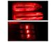 OEM Style LED Style Tail Lights; Chrome Housing; Dark Red Lens (09-18 RAM 1500 w/ Factory Halogen Tail Lights)