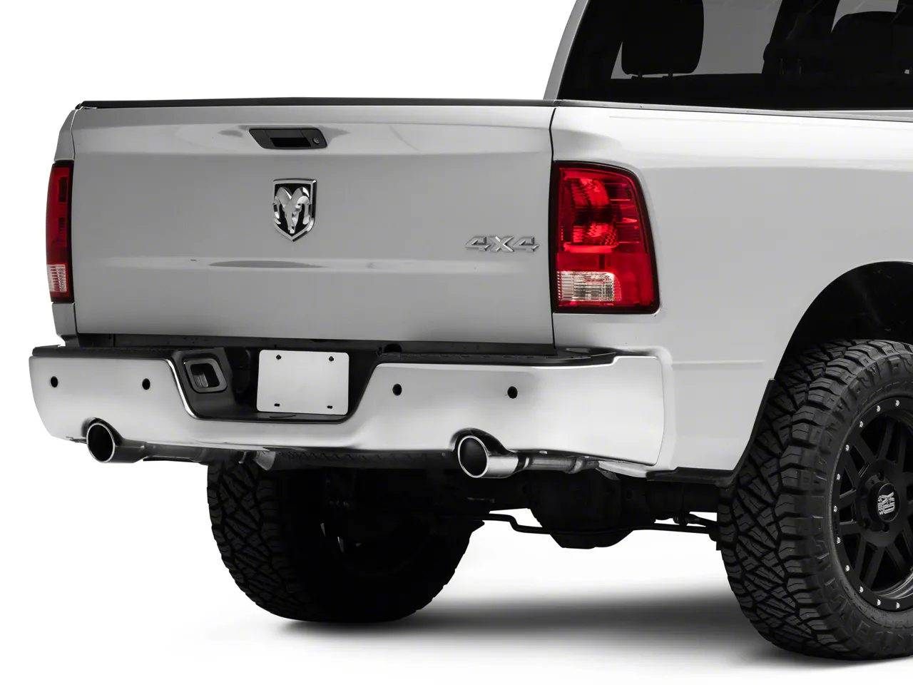 RAM 1500 OEM Style Steel Rear Bumper; Pre-Drilled for Backup Sensors ...