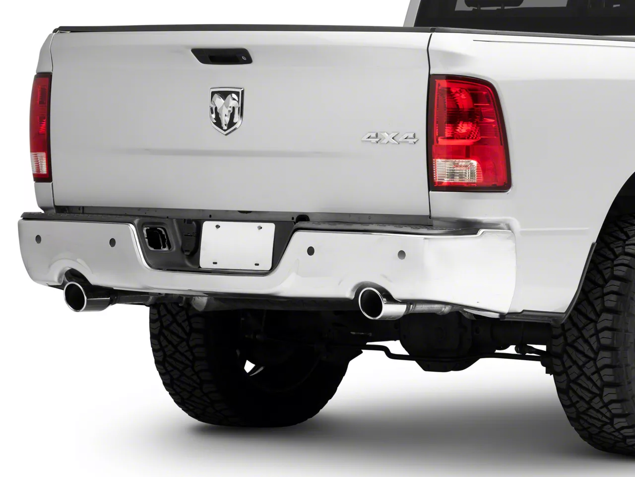 RAM 1500 OEM Style Steel Rear Bumper Shell; Not Pre-Drilled for Backup ...