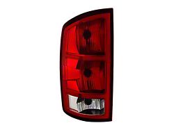 OEM Style Tail Light; Chrome Housing; Red Clear Lens; Driver Side (02-06 RAM 1500)