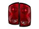 OEM Style Tail Lights; Chrome Housing; Red Clear Lens (07-08 RAM 1500)