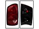 OEM Style Tail Lights; Chrome Housing; Red Clear Lens (07-08 RAM 1500)