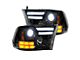 OLED DRL Projector Headlights; Black Housing; Smoked Lens (13-18 RAM 1500 w/ Factory Halogen Non-Projector Headlights)