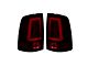 OLED Tail Lights; Chrome Housing; Dark Red Smoked Lens (13-18 RAM 1500 w/ Factory LED Tail Lights)