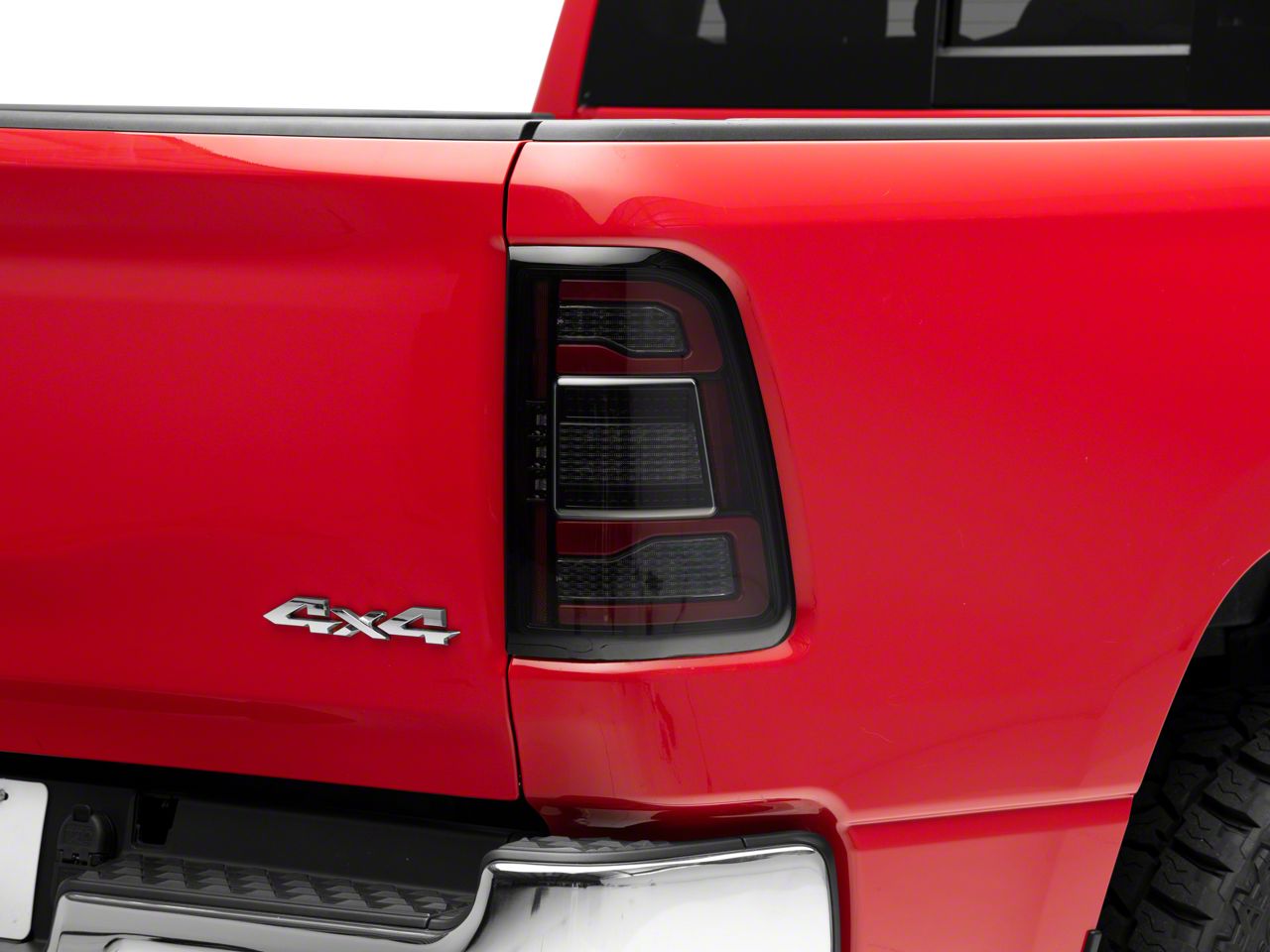 RAM 1500 OLED Tail Lights; Black Housing; Smoked Lens (1924 RAM 1500 w