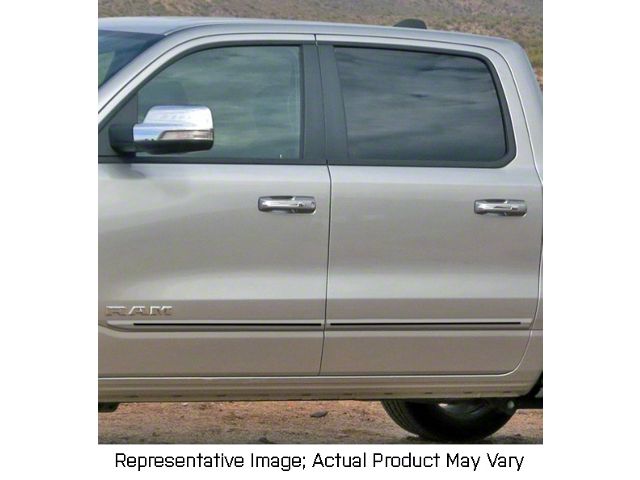 Painted Body Side Molding with Red Insert; Patriot Blue Pearl II (19-24 RAM 1500 Crew Cab)