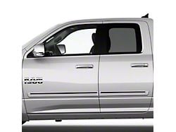 Painted Body Side Molding with Black Insert; Billet Metallic (09-18 RAM 1500 Quad Cab)