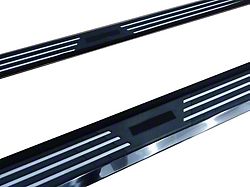 Pinnacle Running Boards; Black and Silver (09-18 RAM 1500 Crew Cab)