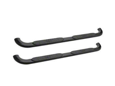 Platinum 4-Inch Oval Side Step Bars; Black (19-24 RAM 1500 Quad Cab)