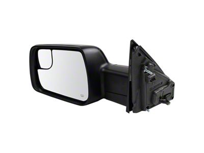 Power Folding Heated Memory Mirror without Blind Spot Monitor and Passenger Side Cap Black; Driver Side (19-21 RAM 1500 w/ Memory Mirrors)