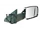 Powered Heated Memory Power Folding Towing Mirror with Chrome Cap; Passenger Side (13-18 RAM 1500)