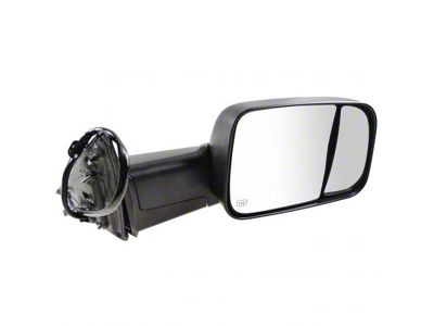 Powered Heated Memory Power Folding Towing Mirror; Passenger Side (13-18 RAM 1500)