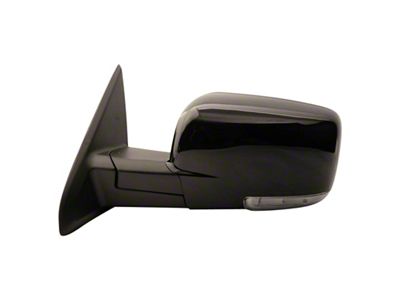 Powered Heated Mirror with Turn Signal; Chrome; Driver Side (2009 RAM 1500)