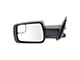 Powered Heated Power Folding Mirrors with Blind Spot Detection, Puddle Lights, Temperature Sensor and Turn Signal; Textured Black (19-24 RAM 1500)