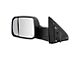 Powered Heated Towing Mirror with Puddle Light; Textured Black; Driver Side (09-11 RAM 1500)