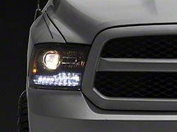 Projector Headlights; Matte Black Housing; Clear Lens (09-18 RAM 1500)