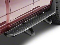 Go Rhino RB30 Running Boards with Drop Steps; Protective Bedliner Coating (09-14 RAM 1500 Crew Cab)