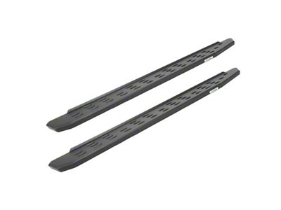 Go Rhino RB30 Running Boards with Drop Steps; Textured Black (19-25 RAM 1500 Quad Cab)