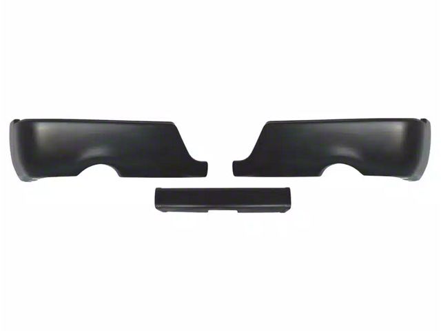 Rear Bumper Cover; Paintable ABS (09-18 RAM 1500 w/ Factory Dual Exhaust)