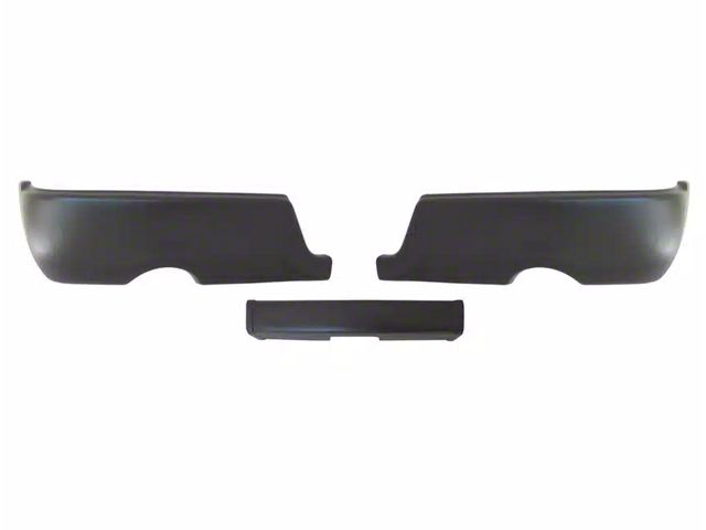 Rear Bumper Cover; Textured Black (09-18 RAM 1500 w/ Factory Dual Exhaust)