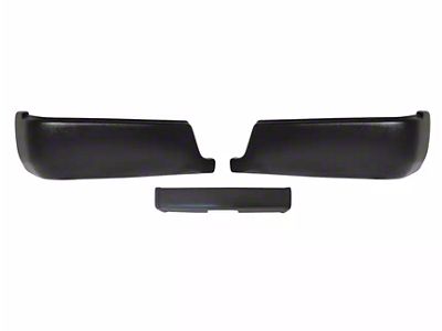 Rear Bumper Cover; Textured Black (09-18 RAM 1500 w/o Factory Dual Exhaust)