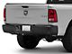 Rear Bumper; Not Pre-Drilled for Backup Sensors; Black (09-18 RAM 1500 w/o Factory Dual Exhaust)