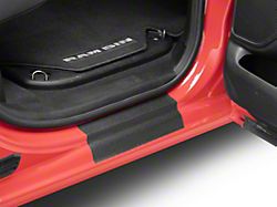 Rear Door Sill Protection; Textured Black (19-24 RAM 1500 Quad Cab, Crew Cab)