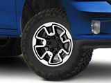 Rebel Style Gloss Black Machined 5-Lug Wheel; 17x8; 18mm Offset (09-18 RAM 1500)