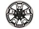 Rebel Style Polished with Black Inlay 5-Lug Wheel; 17x8; 18mm Offset (09-18 RAM 1500)