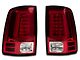 Light Bar LED Tail Lights; Chrome Housing; Red/Clear Lens (09-18 RAM 1500 w/ Factory Halogen Tail Lights)