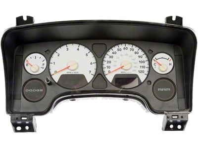 Remanufactured Instrument Cluster; 4-Guage (2007 RAM 1500 w/ Tachometer)