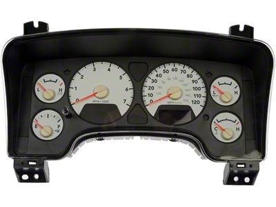 Remanufactured Instrument Cluster; 6-Guage; KPH (2007 RAM 1500 w/ Tachometer)