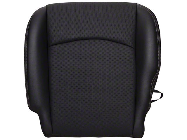 Replacement Bottom Seat Cover; Driver Side; Black Perforated Leather (13-17 RAM 1500 Laramie, Sport)