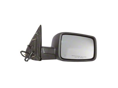 Replacement Powered Heated Mirror; Textured Black; Passenger Side (09-13 RAM 1500)