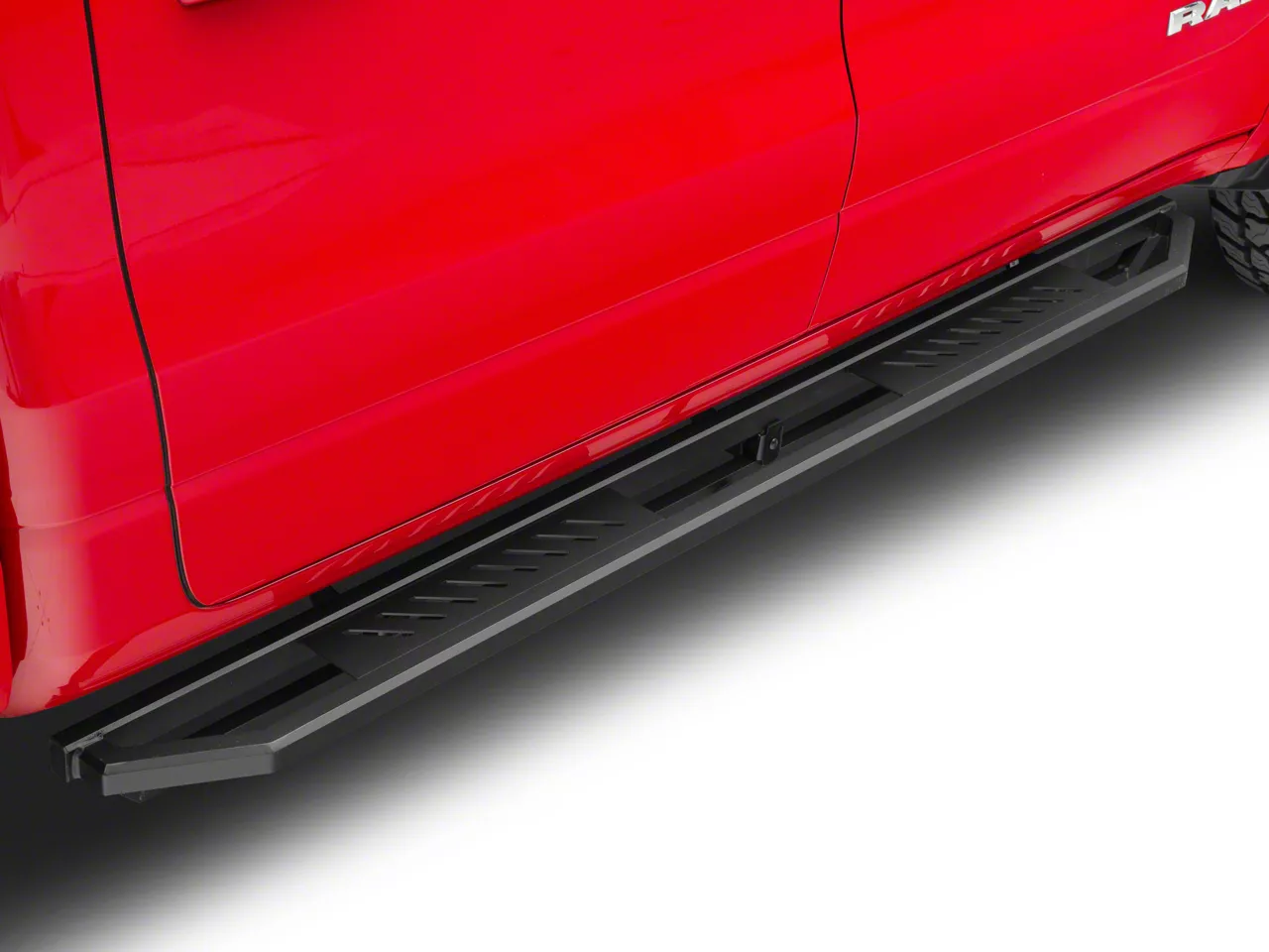 RAM 1500 Rocker Armor Side Step Bars; Matte Black (19-25 RAM 1500 Crew ...