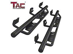 Rocker Slider Drop Running Boards; Fine Textured Black (19-25 RAM 1500 Crew Cab)