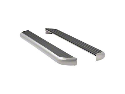 MegaStep 6.50-Inch Running Boards; Polished Stainless (19-24 RAM 1500 Crew Cab)