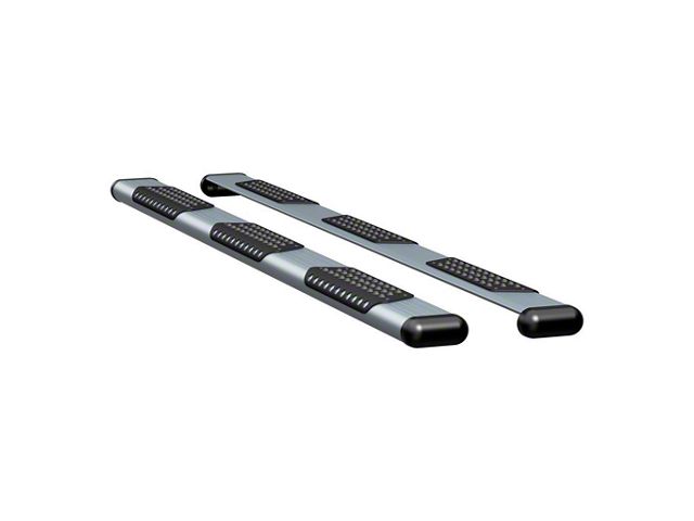 O-Mega II 6-Inch Oval Side Step Bars without Mounting Brackets; Silver (02-18 RAM 1500 Regular Cab w/ 8-Foot Box; 09-18 RAM 1500 Quad/Crew Cab w/ 5.7-Foot Box or 6.4-Foot Box)